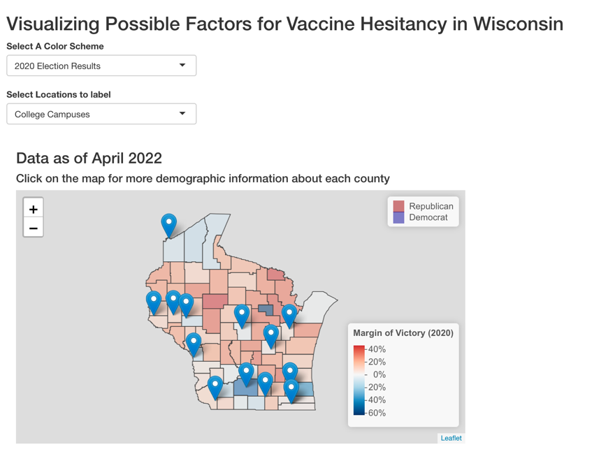 Possible Factors for Vaccine Hesitancy in Wisconsin